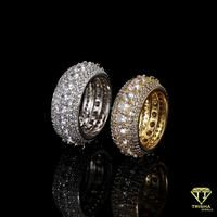 Bague en argent sterling 925 avec diamant de laboratoire rond pour collections de bijoux haut de gamme