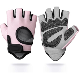 Fingerless Microfiber Gym Gloves Women Men <b>Half</b> Palm Anti <b>Slip</b> Breathable Weightlifting Fitness Training Padded Cycling Sports - Product Image 6