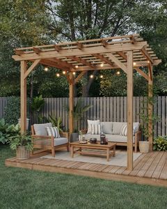 un conjunto de gazebos de teca de Vietnam - Product Image 1