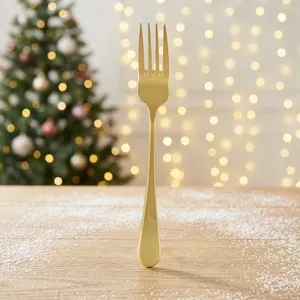 Flateware Cutlery Stainless Steel Eco Friendly Modern Fruit Dessert Spoon Cake Pick Fork Spoon Set Container Holder Home Fork - Product Image 2