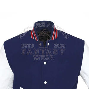 แจ็คเก็ตวาร์ซิตี้แบบเรียบง่าย แจ็คเก็ตวาร์ซิตี้อเมริกันฟุตบอลสำหรับผู้ชาย – แจ็คเก็ตวาร์ซิตี้ผ้าวูล/โพลีเอสเตอร์แบบพื้นฐานสไตล์อเมริกันฟุตบอล - Product Image 4