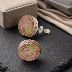 Industrial Fractal Burn Wood Resin Perillas de cerámica Artesanías Cajón Gabinete Tocador Manija Tiradores Uso en apartamentos Alta calidad Fácil - Product Image 1