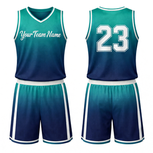 Ensemble d'uniformes de basketball professionnels, maillot et short de basketball personnalisés, vêtements de sport respirants en mesh, vêtements d'entraînement de qualité supérieure - Product Image 1
