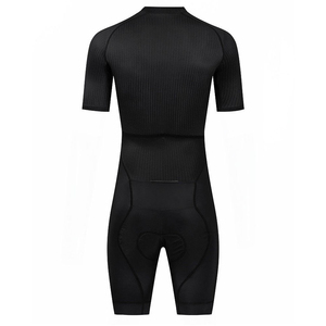 Men's White <b>Cycling</b> Suit <b>Short</b> Sleeve Full Zip Front with <b>Padded</b> <b>Shorts</b> Spandex Quick Dry Athletic Wear Customized Logo - Product Image 6