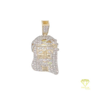 Statement Religious Pendant With Iced Out Crown And Luxury Shine - Product Image 4