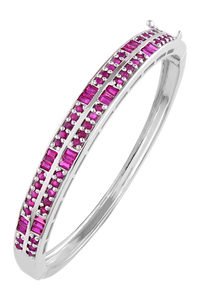 Bracelet en rubis en argent sterling 92,5 KLSB-20294 - Product Image 2