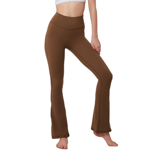 Leggings de Yoga de Cintura Alta para Mujer, de Pierna Ancha, con Efecto Levanta Glúteos, de Nailon y Spandex, Transpirables, que Absorben el Sudor, Tallas Grandes - Product Image 1