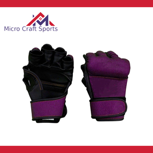 Gants de boxe et de MMA professionnels en cuir PU avec logo personnalisé, fermeture réglable, antidérapants, sangle de poignet ajustable, fabriqués au Pakistan - Product Image 6