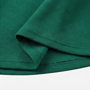 Jupe courte trapèze pour femme, couleur unie, taille élastique, design plissé, tissu polyester confortable, à porter en toutes saisons - Product Image 6