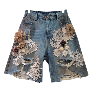 Shorts en coton pour femmes de haute qualité, dernier design, impression de logo personnalisée, fermeture élastique à la taille, style décontracté, respirant, shorts tendance - Product Image 4