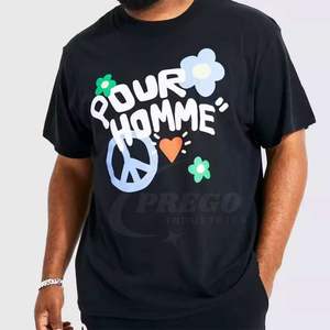 Camiseta con Estampado Puff 3D, Nueva Llegada, en Oferta, Camiseta con Estampado Puff Extra Grande, Camiseta con Estampado Puff de Moda Urbana para Hombre, Nuevo Diseño - Product Image 1