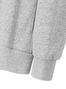 Custom Men's Vintage Winter French Terry Fleece Sweatshirt Stylish V-Neck Pullover Button Detail Regular Fit 100% Cotton - Product Image 5