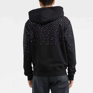 <b>Men</b> <b>Black</b> Hooded Zip-Up Fleece Breathable Casual Regular Fit Winter Streetwear <b>Sweatshirt</b> - Product Image 5