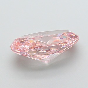 Diamant CVD de laboratoire rose vif fantaisie de forme ovale modifiée, 3,56 carats, clarté VS2, polissage excellent, diamant non monté de luxe - Product Image 3