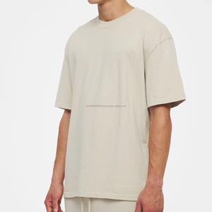 T-shirt en coton 100% de haute qualité avec impression puff pour hommes, t-shirt surdimensionné, t-shirt vintage à épaules tombantes, t-shirt personnalisé - Product Image 2