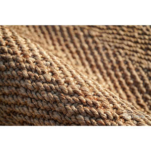 Tapis tressé en jute naturelle tissé à la main, prêt à expédier |   Tapis décoratif pour sol |   Taille personnalisée en gros - Product Image 2