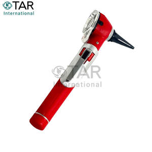 Otoscopio de Fibra Óptica Premium, Mini Otoscopio de Bolsillo Rojo para Diagnóstico ORL, Examen Médico Portátil, Iluminación LED Brillante, Diseño Compacto - Product Image 5