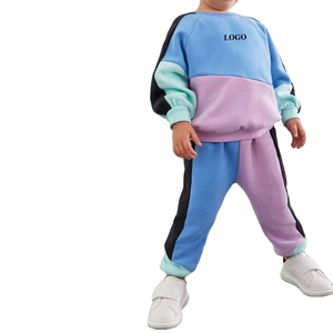 ชุดเซ็ตเสื้อผ้าเด็กผู้ชายวัยเตาะแตะสำหรับฤดูหนาว ลายพิมพ์น่ารัก แขนยาว เนื้อผ้านุ่ม ชุดจ็อกเกอร์สองชิ้นสีพื้น - Product Image 1