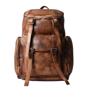 Grand sac de voyage en cuir léger et personnalisable, sac à dos imperméable et tendance pour femme, sacs à dos personnalisables pour femmes - Product Image 6