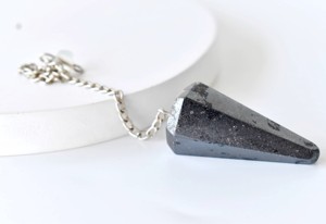 Péndulos Facetados de Hematita de Color Gris de Calidad Premium, Piedra Preciosa Semipreciosa para Sanación, Equilibrio de Chakras, Energía Positiva y Regalos - Product Image 5