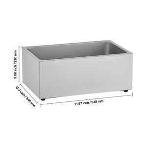 Scaldavivande Elettrico in Acciaio Inox da 1200W con Controllo Manuale della Temperatura per Buffet e Zuppe - Product Image 5