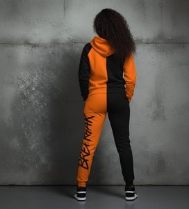 Conjunto Deportivo de 2 Piezas para Mujer, Antibacterial, de Peso Medio, para Invierno, con Sudadera con Cierre de Cordón y Pantalones Deportivos - Product Image 3