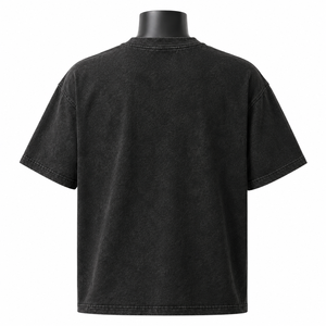 เสื้อยืดลายกราฟิกตกปลาทรงโอเวอร์ไซส์สไตล์วินเทจสำหรับผู้ชาย ผ้าฝ้าย 100% ล้างสีแบบแอซิดวอช สตรีทแวร์ รับผลิตแบบ OEM ODM - Product Image 2