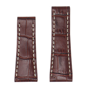 Bracelet de fitness en cuir véritable de haute qualité, couleur marron, confortable, bracelets de montre en cuir véritable pour hommes et femmes - Product Image 4
