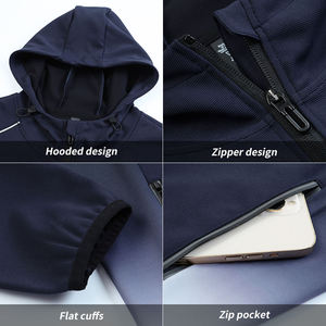 Solid Color Safari <b>Jacket</b> Men's Large Size Zipper Closure <b>Waterproof</b> Canvas Fabric Casual <b>Winter</b> - Product Image 4