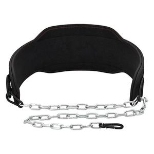 Cinturón de Levantamiento de Pesas Resistente y Cómodo con Cadena de Acero, Cinturón de Neopreno Acolchado para Gimnasio, Cinturón Ajustable para Fitness - Product Image 6