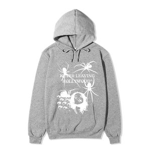 Sweat-shirt à capuche décontracté ODM Hiver 2026 pour hommes et femmes, style gothique, grande taille, imprimé araignée, en polaire écologique avec poche - Product Image 3