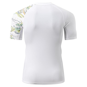 Men Compression <b>T</b> Shirt Rash Guard Short Sleeve Swim Shirt UV Protection Quick Dry OEM Supplier - Product Image 6