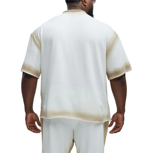 Custom Oversized Pocket T Shirt Men Heavyweight Cotton Vintage Washed <b>White</b> Boxy Fit Drop Shoulder Streetwear <b>Tee</b> - Product Image 3