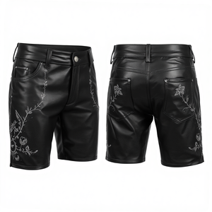 Pantalones Cortos Tradicionales Bordados para Hombre, Estilo Bávaro, Color Negro, para el Oktoberfest, Estilo Alpino Premium - Product Image 2