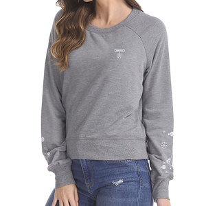 เสื้อไม่มีปกผ้าฝ้ายขนแกะ320gsm ขนาดใหญ่ลายว่างเปล่ามีซับในระบายอากาศได้ผ้าปักกันหนาว - Product Image 1