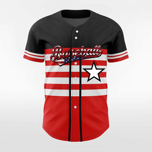 Custom Sublimated Breathable Baseball Jersey Button <b>Down</b> Shirt Sports Personalized Sublimated Name Number Baseball Team Jersey - Product Image 6