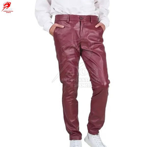 กางเกงหนังผู้ชายคุณภาพสูง วัสดุทนทาน เหมาะสำหรับใช้งานกลางแจ้ง กางเกงหนังสำหรับผู้ชาย - Product Image 6