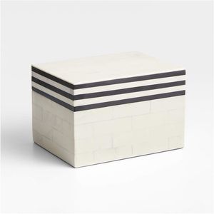 Boîte à bijoux artisanale de haute qualité en os incrusté, design oriental, forme carrée, os naturel, boîtes de rangement décoratives colorées - Product Image 4