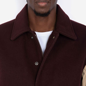 Veste d'hiver pour homme sur mesure, prix de gros pas cher, haute qualité, broderie personnalisée du logo, design de veste varsity pour homme - Product Image 6