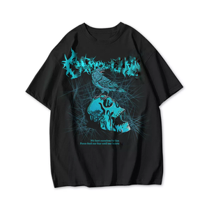 T-shirt 100% coton pour homme, coupe ample, imprimé, 240 GSM, coton, impression graphique surdimensionnée, blanc, streetwear, design personnalisé DTG - Product Image 5
