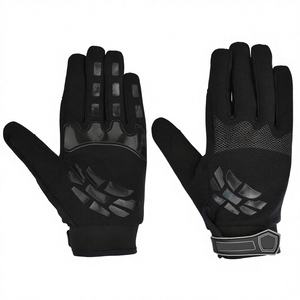 Gants de travail en cuir synthétique noir de qualité supérieure, antidérapants, 10 pouces, sans latex - Product Image 1