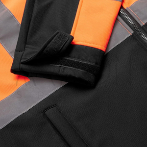 Vestes de sécurité orange réfléchissantes à haute visibilité, personnalisées avec votre propre logo, tendance, robustes, durables, légères, avec impression de logo. - Product Image 4