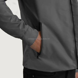 Nardon Apparel Nouvelle veste coupe-vent en polaire Vêtements Veste en cuir brodée sur mesure pour hommes - Product Image 5