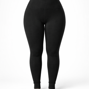 Wholesale <b>Plus</b> <b>Size</b> <b>Fleece</b> <b>Lined</b> <b>Leggings</b> for Women - Bulk Supply OEM Manufacturer - Product Image 1