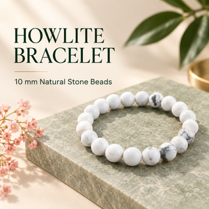 สร้อยข้อมือลูกปัดหินธรรมชาติ SoulWise Classic ลายหินอ่อนสีขาว เครื่องประดับทันสมัยสำหรับทุกเพศ เหมาะสำหรับวันครบรอบ - Product Image 2
