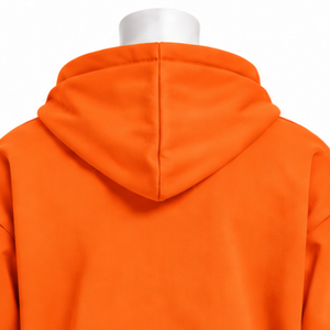 Orange Bouquet Flowers Hoodie Multicolor Floral <b>Embroidery</b> Pullover <b>Sweatshirt</b> Kangaroo Pocket Loose Fit Casual Streetwear Top - Product Image 3