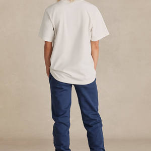 Camiseta de Algodón con Logotipo Personalizado al por Mayor, Unisex, Estilo Urbano Minimalista, Cuello Redondo, Marca Privada, Proveedor OEM ODM - Product Image 4