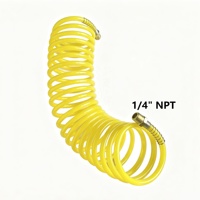 Retractable Spring Air Hose Extension Tube for Car Air Compressor Tire Inflator Pump with Quick Connector