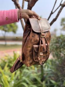 กระเป๋าเป้หนังแท้ดีไซน์ใหม่ไม่ซ้ำใคร ทันสมัย ใช้งานได้หลากหลาย ขายดี กระเป๋าเป้หนังแท้ขายส่งจำนวนมาก - Product Image 3