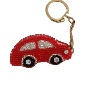 Decorative Beaded Seed Beads Keychain Embroidery Style Fashion Seed Beads Embroidery Keychain Handmade Design - Product Image 5